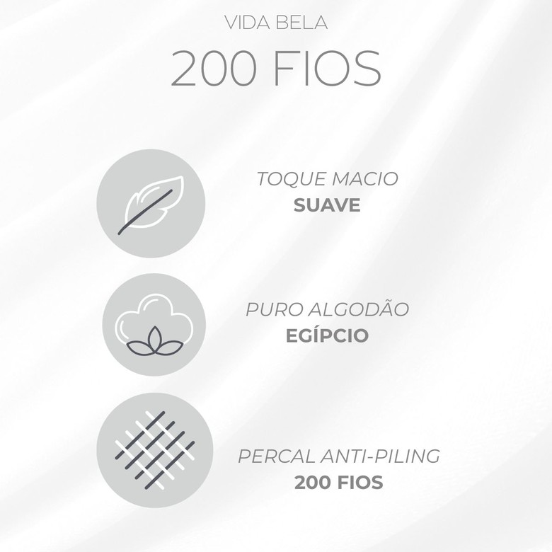 JOGO DE CAMA CASAL 200 FIOS VIDA BELA AZURI