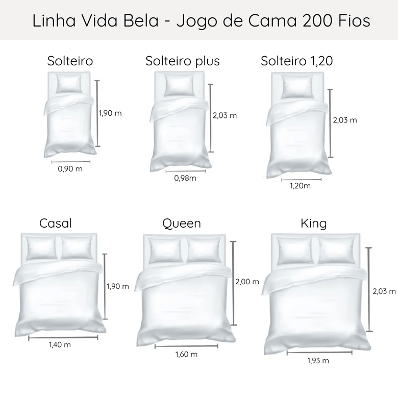 JOGO DE CAMA CASAL 200 FIOS VIDA BELA AZURI