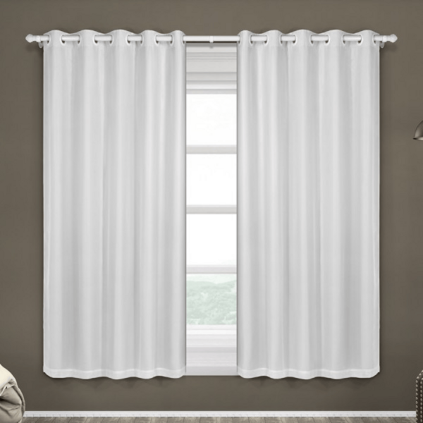 CORTINA CORTA LUZ PVC BRANCA 1.30 X 2.00