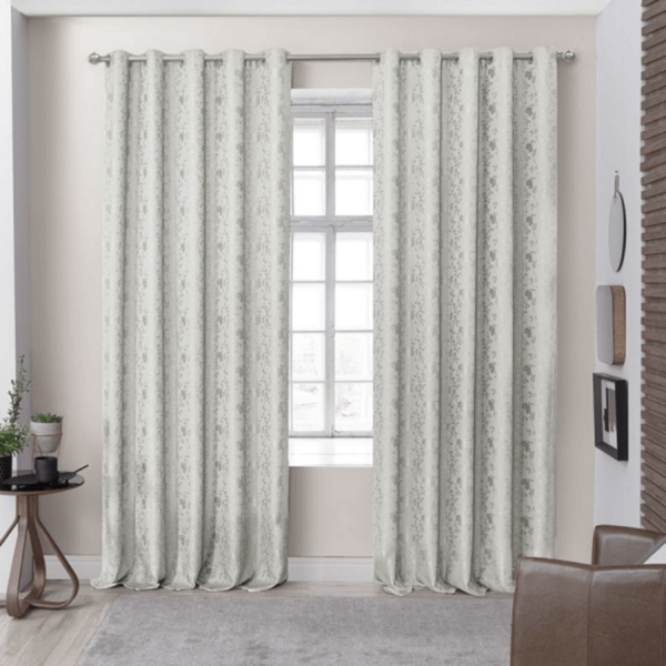 CORTINA JACQUARD FLORES 2.60 X 4.00 BEGE