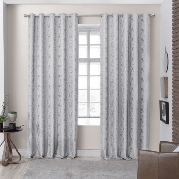 CORTINA JACQUARD FLORES 2.30 X 3.00 GELO