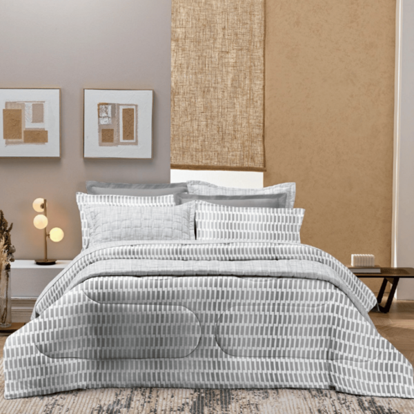 JOGO DE CAMA SOFISTICATA CASAL 4 PEÇAS MILANO