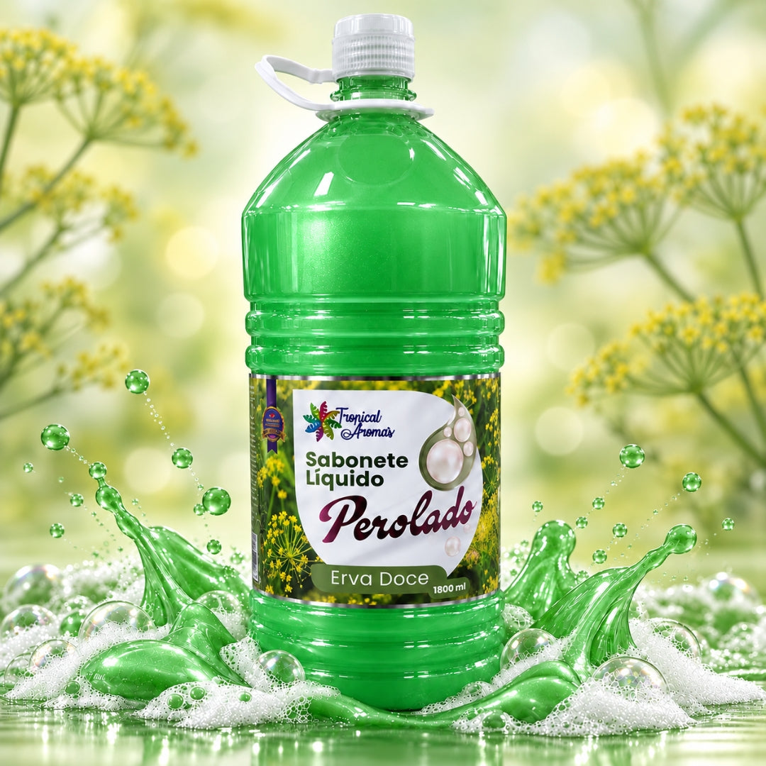 SABONETE LÍQUIDO PEROLADO ERVA DOCE 1.8L