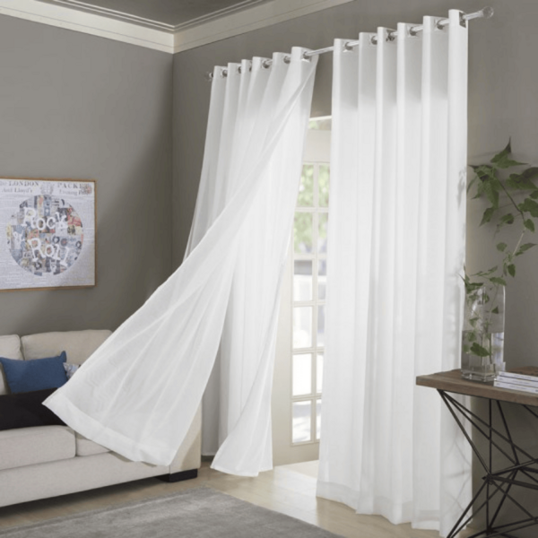 CORTINA SANTORINI VOIL BRANCO 2.50 X 4.00