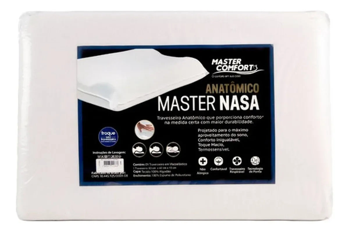 TRAVESSEIRO ANATÔMICO MASTER NASA