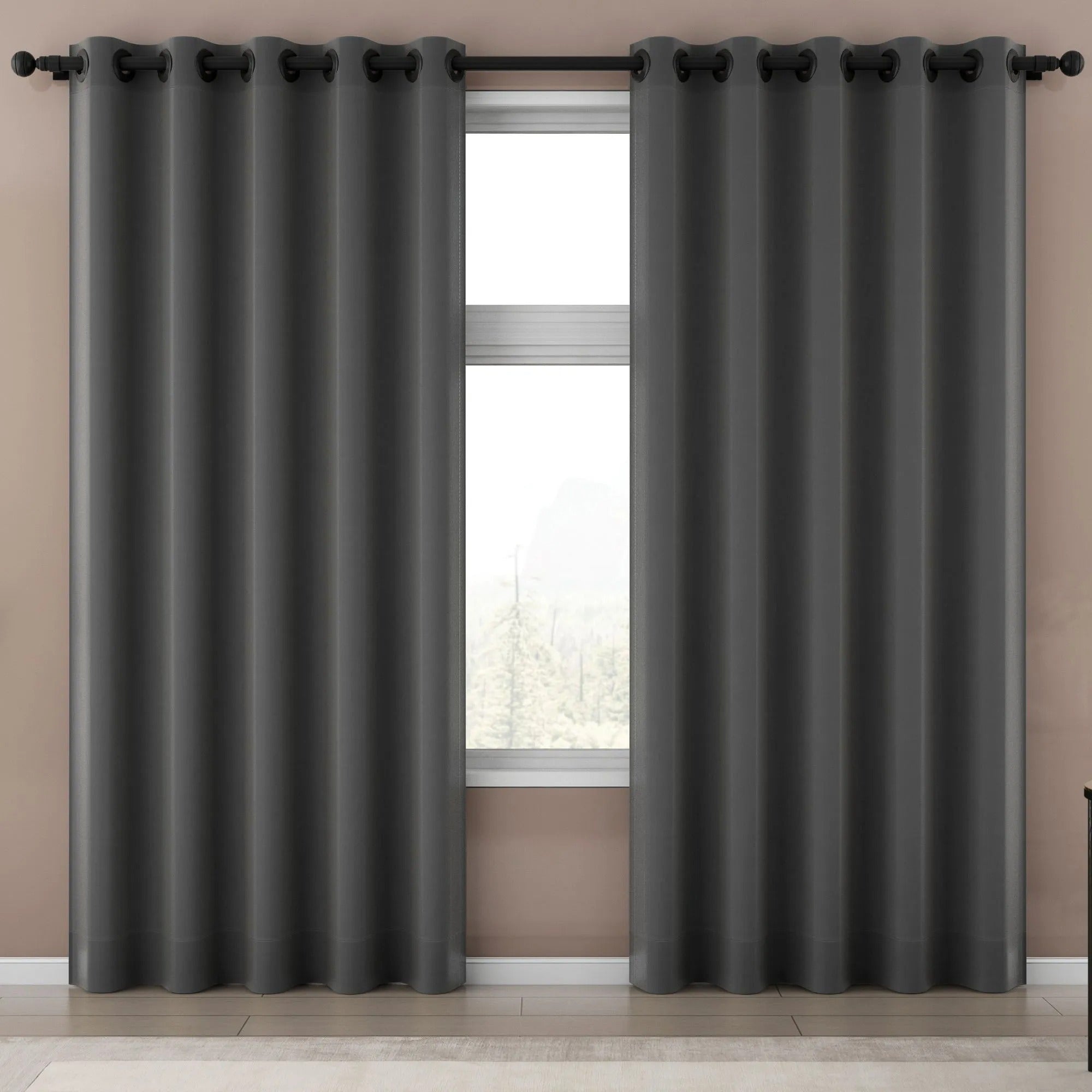 CORTINA SEMI BLACK OUT BELGA 2.80 X 4.00 CINZA