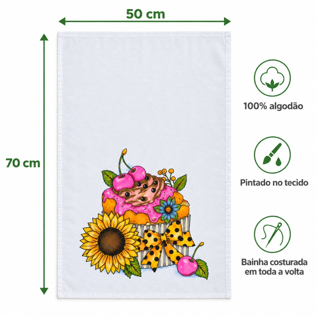 PANO DE PRATO ESTAMPADO 100% Algodão