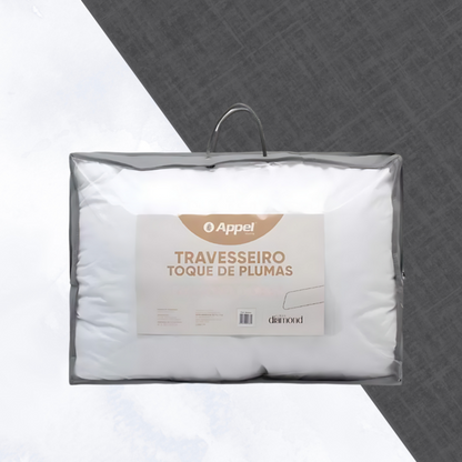 TRAVESSEIRO TOQUE DE PLUMAS DOBBY