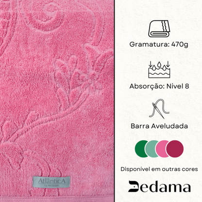 TOALHA DE BANHO AMALFI ROSA FLAMINGO