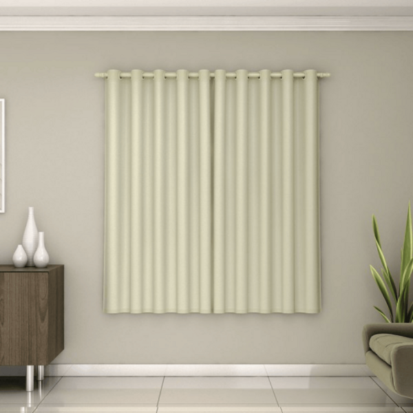 CORTINA CORTA LUZ PVC BEGE 2.30 X 2.80