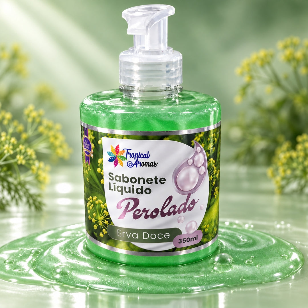 SABONETE LÍQUIDO PEROLADO ERVA DOCE 350ML