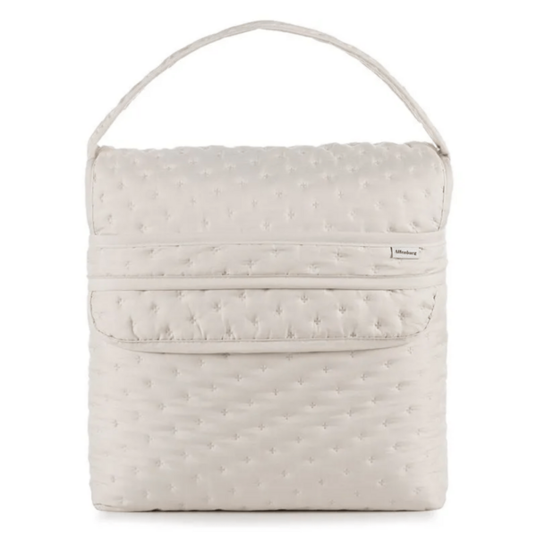 COLCHA QUEEN TOQUE ACETINADO BEGE AREIA