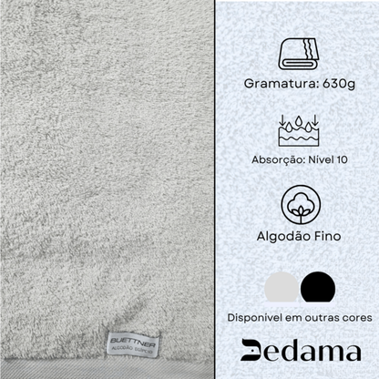 TOALHA DE ROSTO MURANO ALGODÃO EGÍPCIO PEDRA
