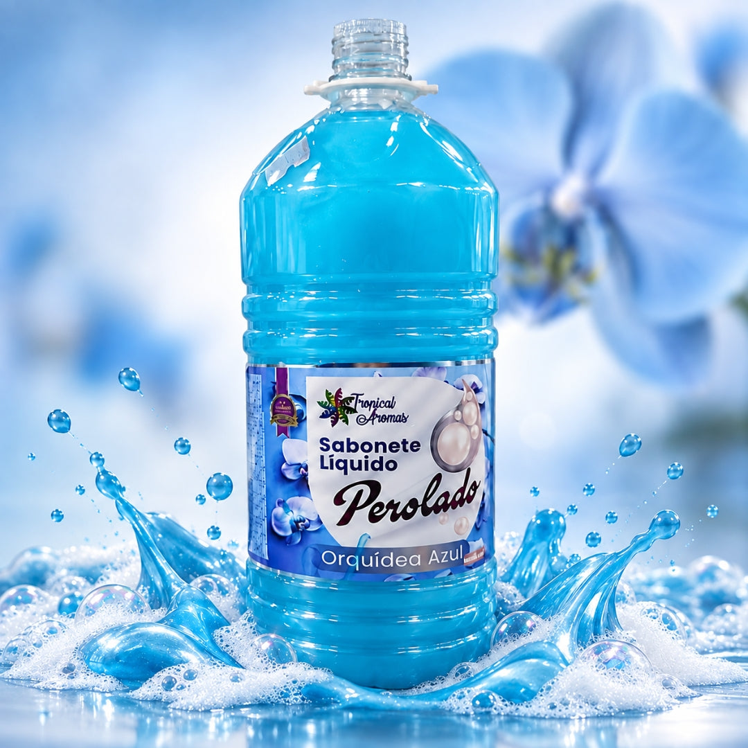 SABONETE LÍQUIDO PEROLADO ORQUÍDEA AZUL 1.8L