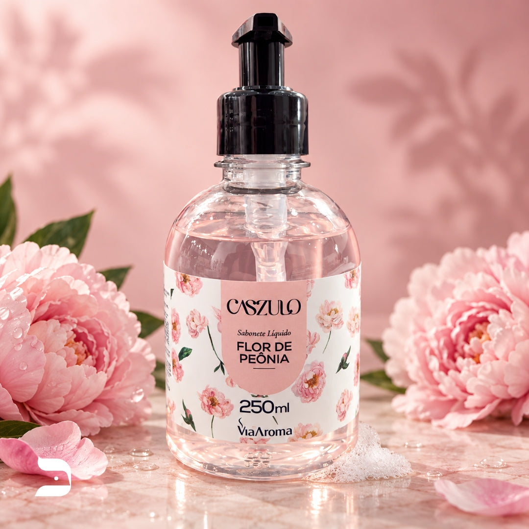 SABONETE LÍQUIDO CASZULO FLOR DE PEÔNIA 250ML
