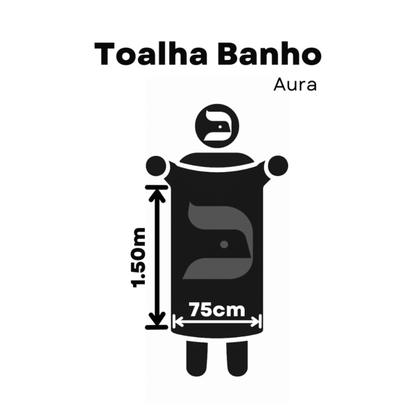 TOALHA DE BANHO AURA AZUL