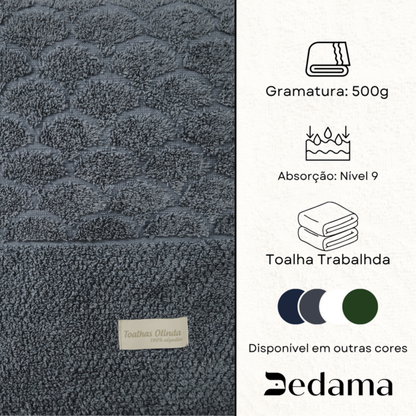 TOALHA DE ROSTO SKALY INDIGO