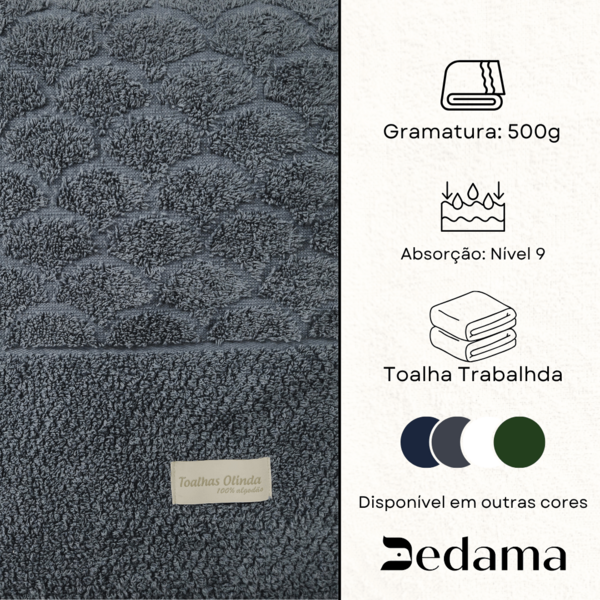 TOALHA BANHÃO SKALY INDIGO