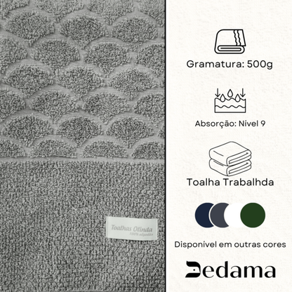 TOALHA DE ROSTO SKALY CINZA FROST