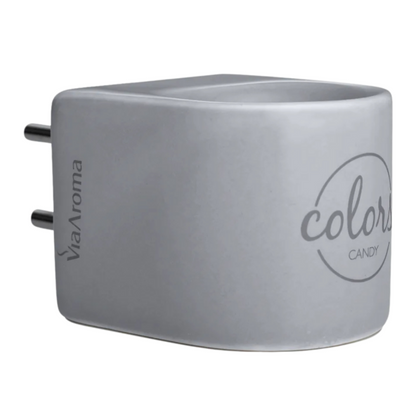 DIFUSOR ELÉTRICO PORCELANA COLORS CINZA