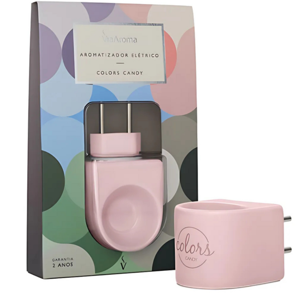 DIFUSOR ELÉTRICO PORCELANA COLORS ROSA
