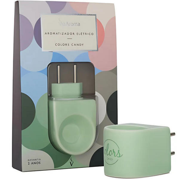 DIFUSOR ELÉTRICO PORCELANA COLORS VERDE