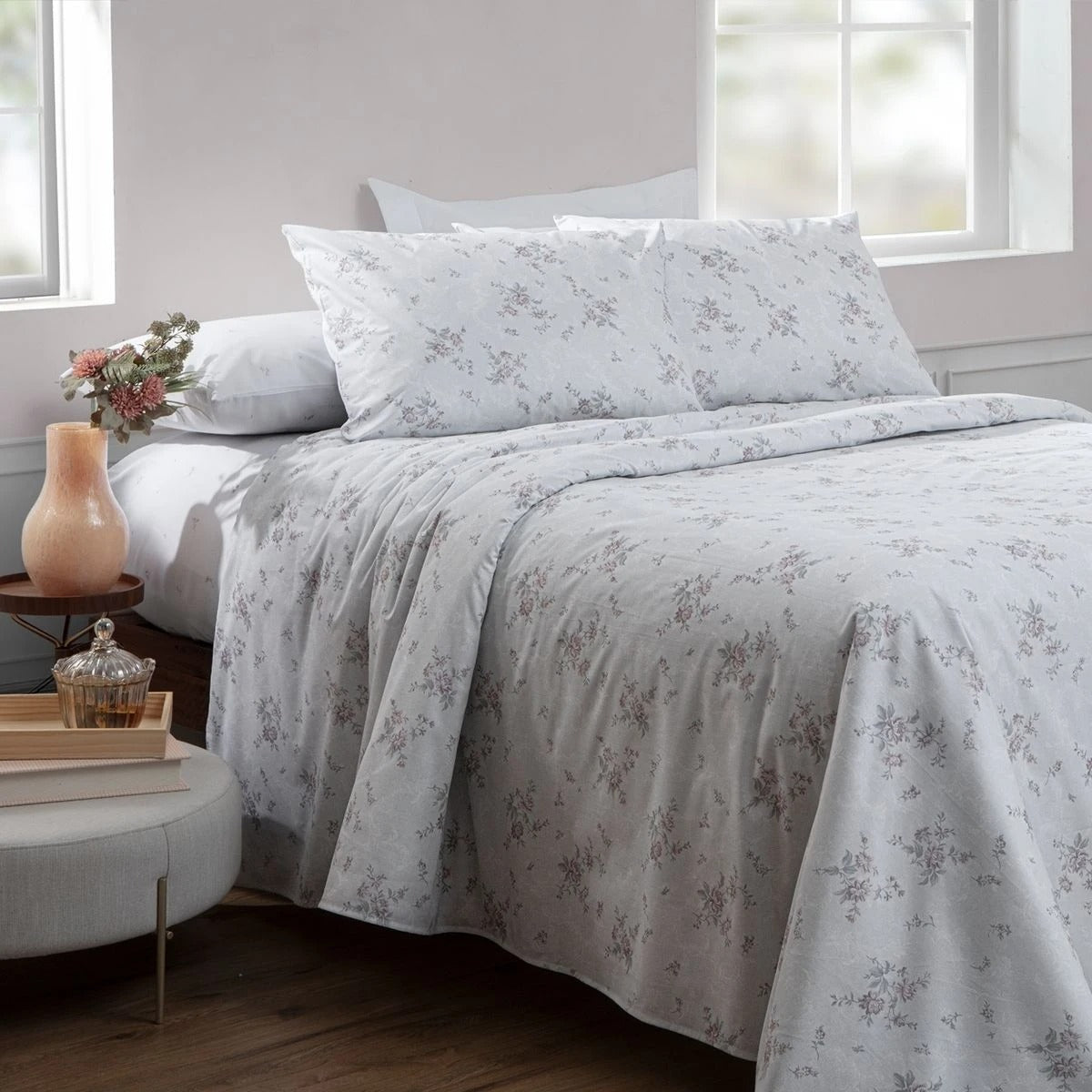 JOGO DE CAMA PERCAL 180 FIOS KING FENICIE