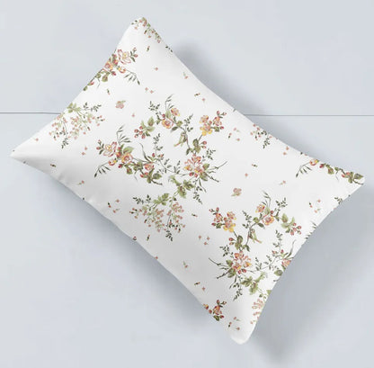 JOGO DE CAMA TOQUE DE SEDA CASAL 4 PEÇAS FLORAL
