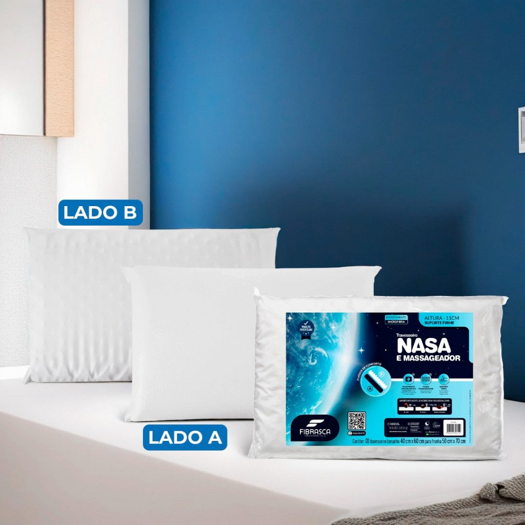 TRAVESSEIRO NASA E MASSAGEADOR