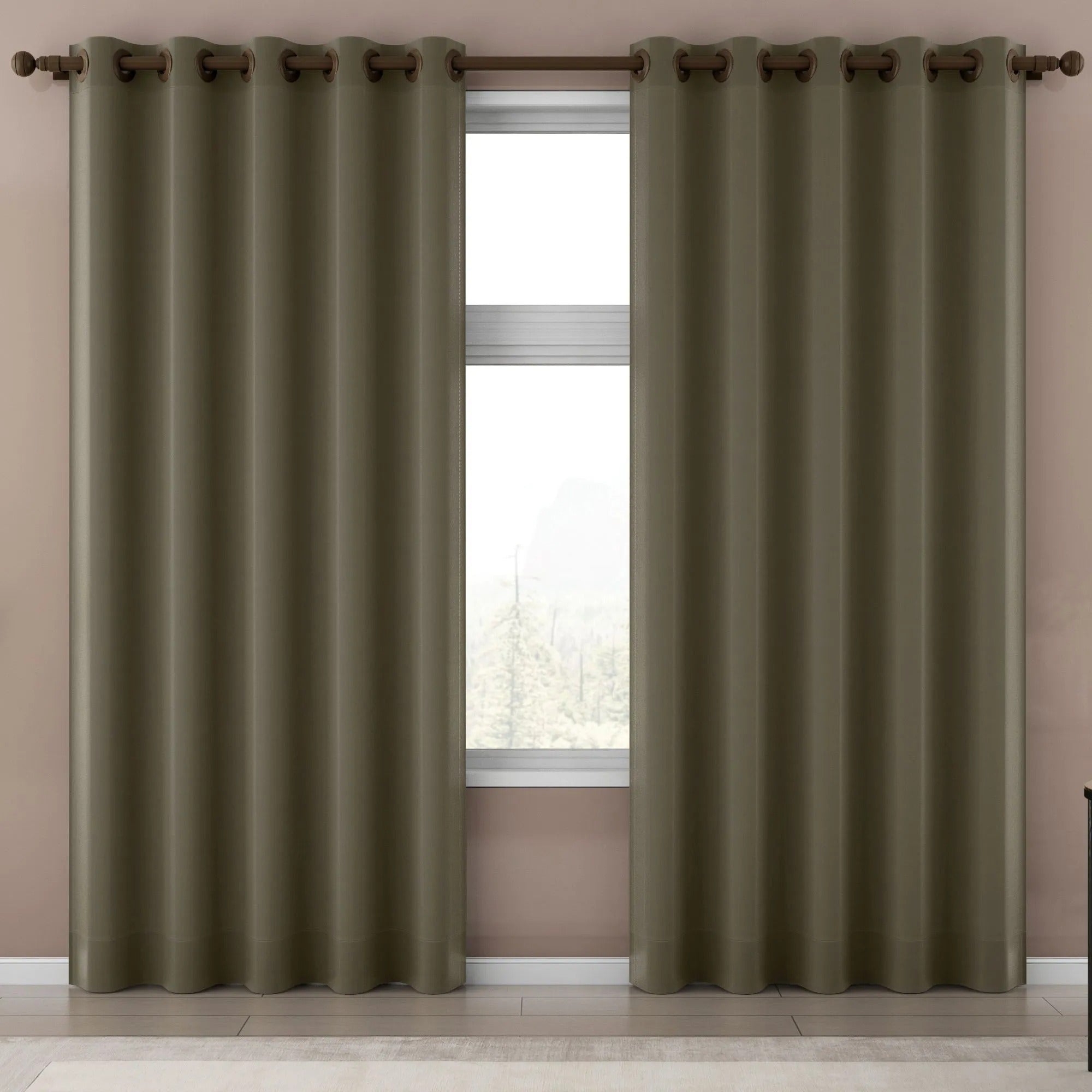 CORTINA SEMI BLACK OUT BELGA 2.60 X 3.00 MARROM