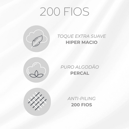 JOGO DE CAMA VINTAGE QUEEN 300 FIOS LOUISE