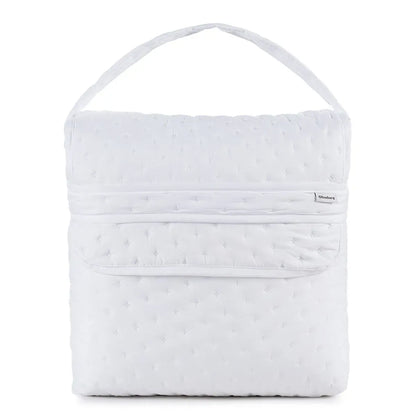 COLCHA QUEEN TOQUE ACETINADO LABIRINTO BRANCO