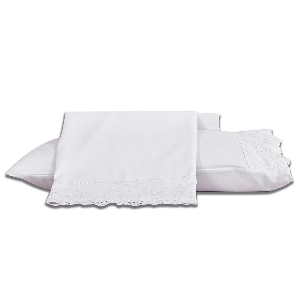 JOGO DE CAMA TOQUE DE SEDA CASAL 4 PEÇAS BRANCO