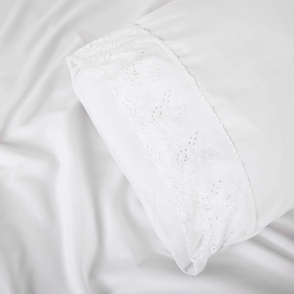 JOGO DE CAMA TOQUE DE SEDA CASAL 4 PEÇAS BRANCO