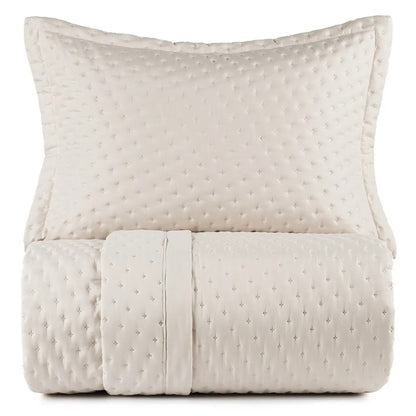COLCHA QUEEN TOQUE ACETINADO LABIRINTO BEGE