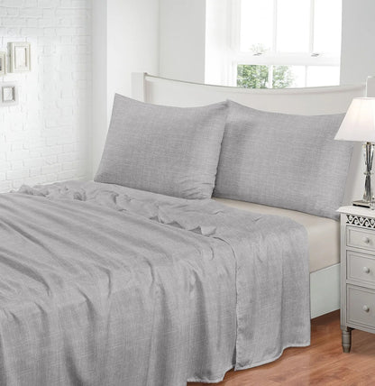 JOGO DE CAMA TOQUE DE SEDA CASAL 4 PEÇAS MESCLA