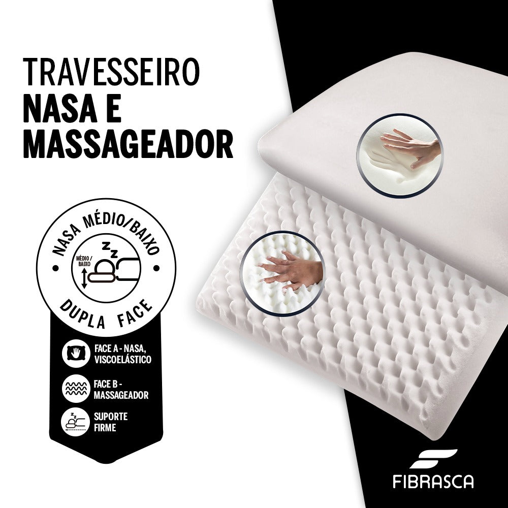 TRAVESSEIRO NASA E MASSAGEADOR