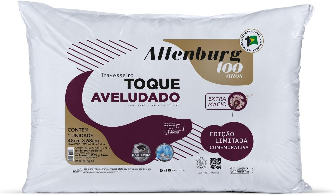 TRAVESSEIRO TOQUE AVELUDADO ALTENBURG