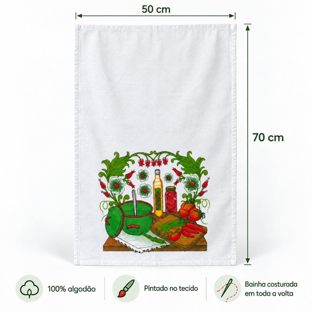 PANO DE PRATO ESTAMPADO 100% Algodão