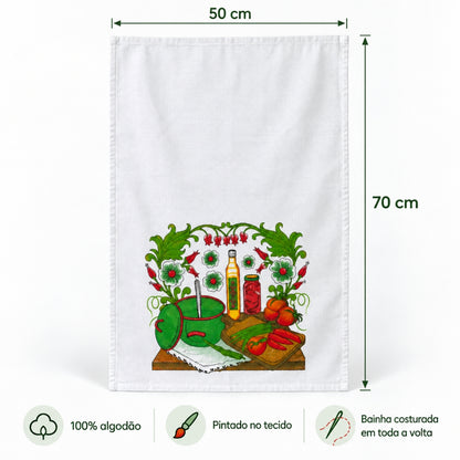 PANO DE PRATO ESTAMPADO 100% Algodão